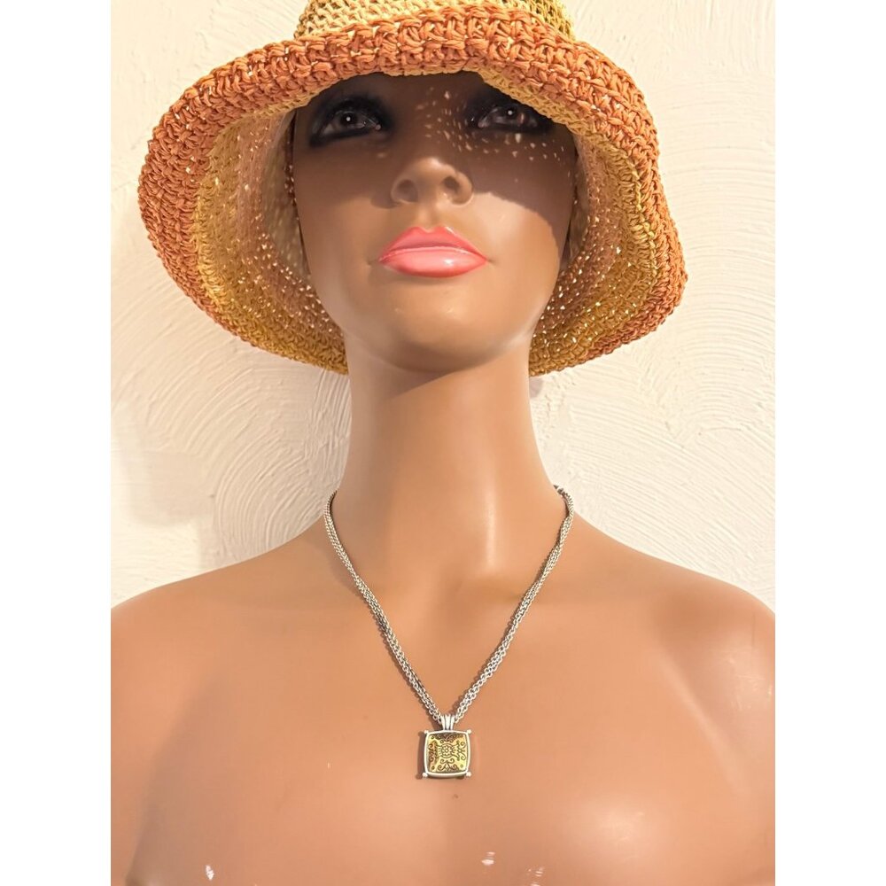 Brighton Multi Strand Two-Tone Square Necklace - Picture 8 of 8
